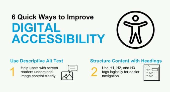 6 Ways to Improve Digital Accessibility